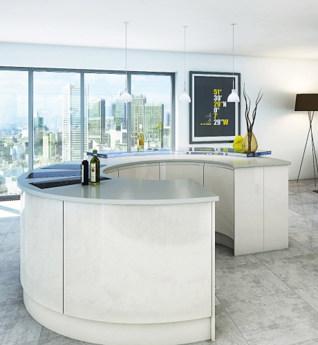 Burbidge Malmo Latte kitchen